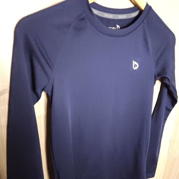 Baleaf Kids Navy Blue Long Sleeve Base Layer Large - Picture 3 of 6